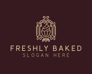 Cupcake Pastry Dessert logo design