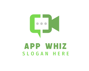 Video Chat App logo design