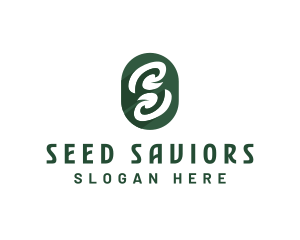 Natural Organic Letter S logo design