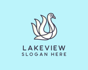 Lake Swan Bird logo