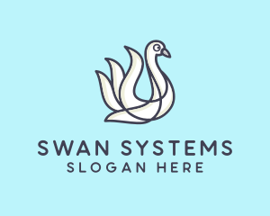 Lake Swan Bird logo