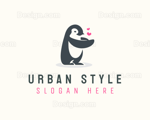 Penguin Love Veterinarian Logo