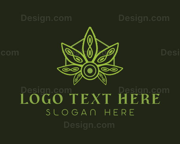 Natural Weed Leaf Logo