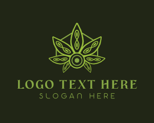 Natural Weed Leaf  logo