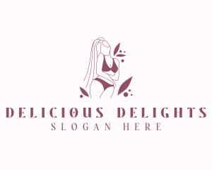 Woman Body Lingerie Logo