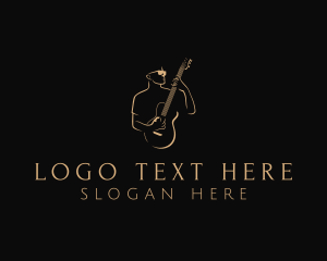 Guitar Music Performer Logo