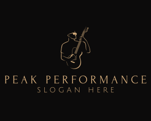 Guitar Music Performer logo design