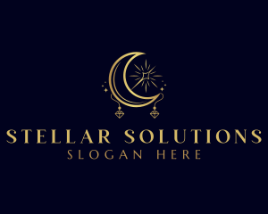 Astral Moon Jewelry logo design