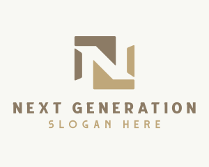 Generic Company Brand Letter N logo design