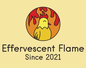 Spicy Chicken Flames logo design