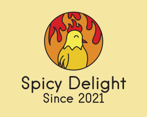 Spicy Chicken Flames logo