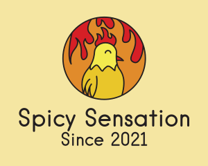 Spicy Chicken Flames logo