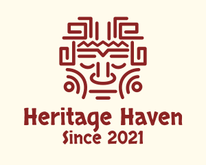 Mayan Tribal Face logo