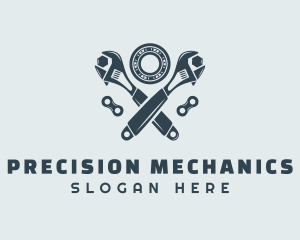 Mechanic Wrench Repair logo design