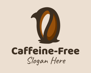 Penguin Coffee Bean logo design