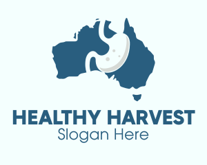 Australia Gastroenterology Medical Organ logo design