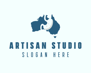 Australia Gastroenterology Medical Organ logo design