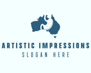 Australia Gastroenterology Medical Organ logo design