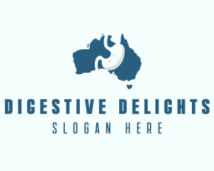 Australia Gastroenterology Medical Organ logo design