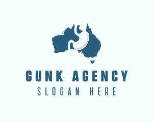 Australia Gastroenterology Medical Organ logo design