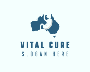 Australia Gastroenterology Medical Organ logo design