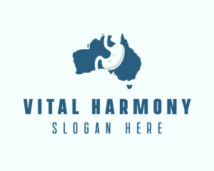 Australia Gastroenterology Medical Organ logo design