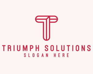 Professional Company Letter T logo design