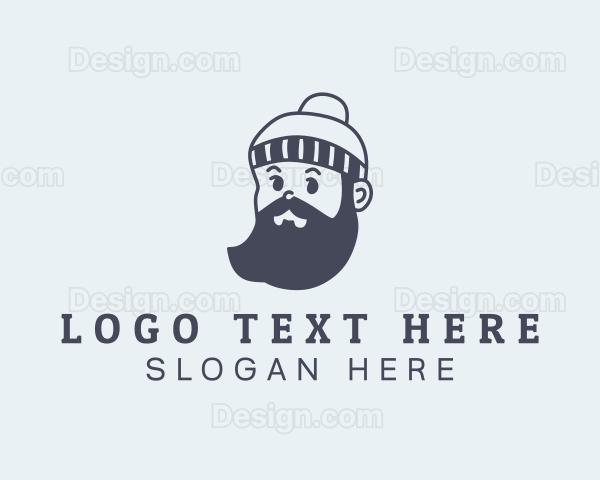 Hipster Man Beard Logo