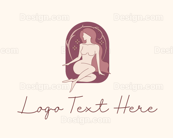 Sexy Naked Woman Logo