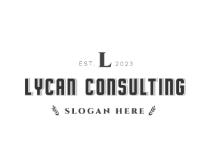 Professional Retro Consultant logo design