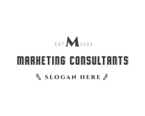 Professional Retro Consultant logo design