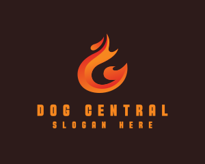 Fire Grill Flame logo design