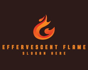 Fire Grill Flame logo design