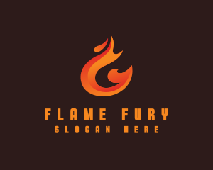 Fire Grill Flame logo design