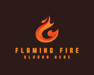 Fire Grill Flame logo design