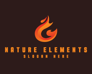 Fire Grill Flame logo design