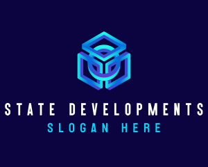 Cube Technology Developer logo design