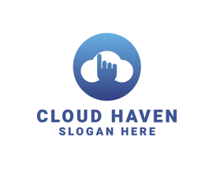 Touch Cloud Storage logo design