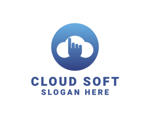 Touch Cloud Storage logo design