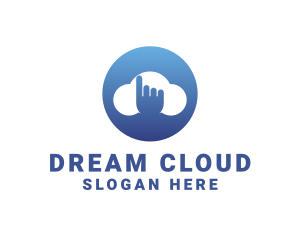 Touch Cloud Storage logo design