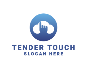 Touch Cloud Storage logo design