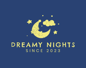 Sleepy Moon Sketch logo