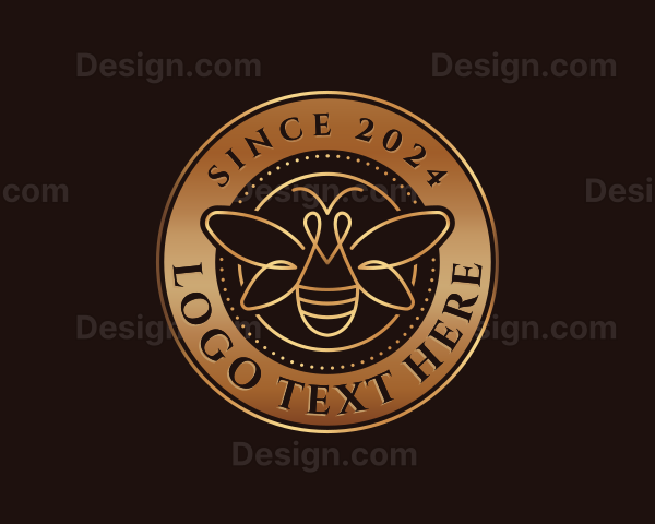 Premium Bee Apiary Logo