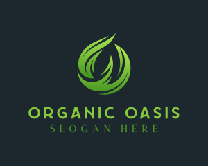 Organic Leaf Ecology Letter O logo design