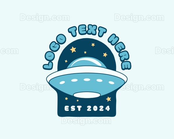 UFO Futuristic Spaceship Logo