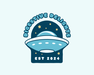 UFO Futuristic Spaceship Logo