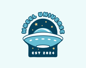 UFO Futuristic Spaceship Logo