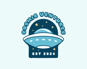 UFO Futuristic Spaceship logo design