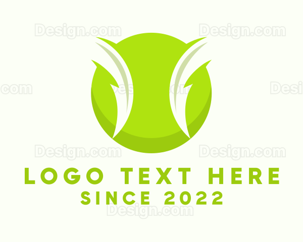 Electric Green Tennis Ball Logo