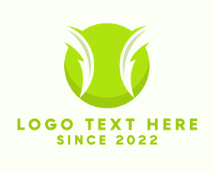 Electric Green Tennis Ball logo design
